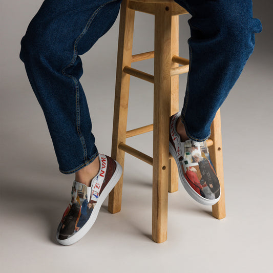 Chippy Tea - Men’s slip-on canvas shoes