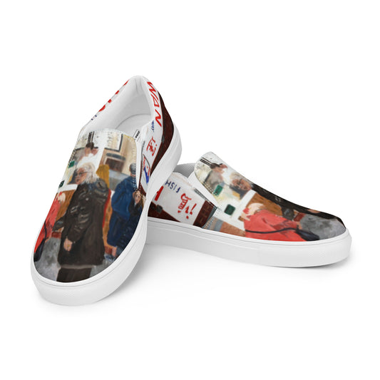Chippy Tea - Men’s slip-on canvas shoes