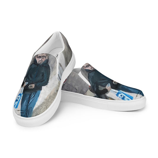 Head Down to the Chippy - Women’s slip-on canvas shoes