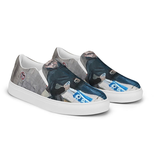 Head Down to the Chippy - Women’s slip-on canvas shoes