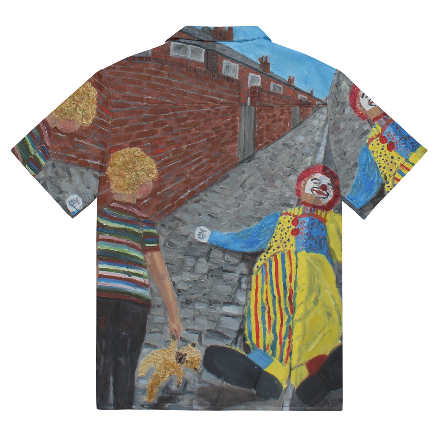 There's a Clown in the Entry  - Unisex button shirt