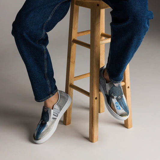 Head Down to the Chippy - Men’s slip-on canvas shoes