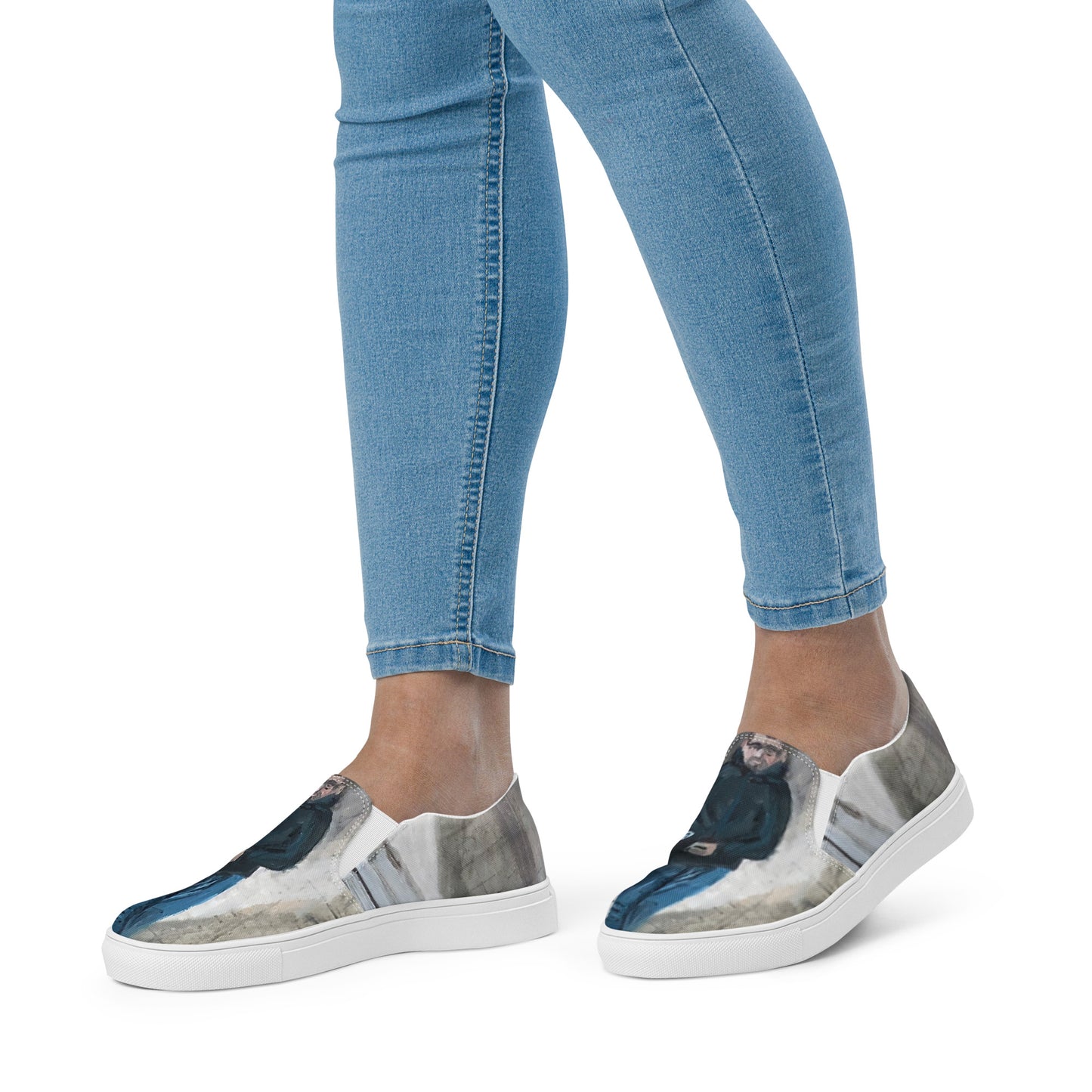 Head Down to the Chippy - Women’s slip-on canvas shoes