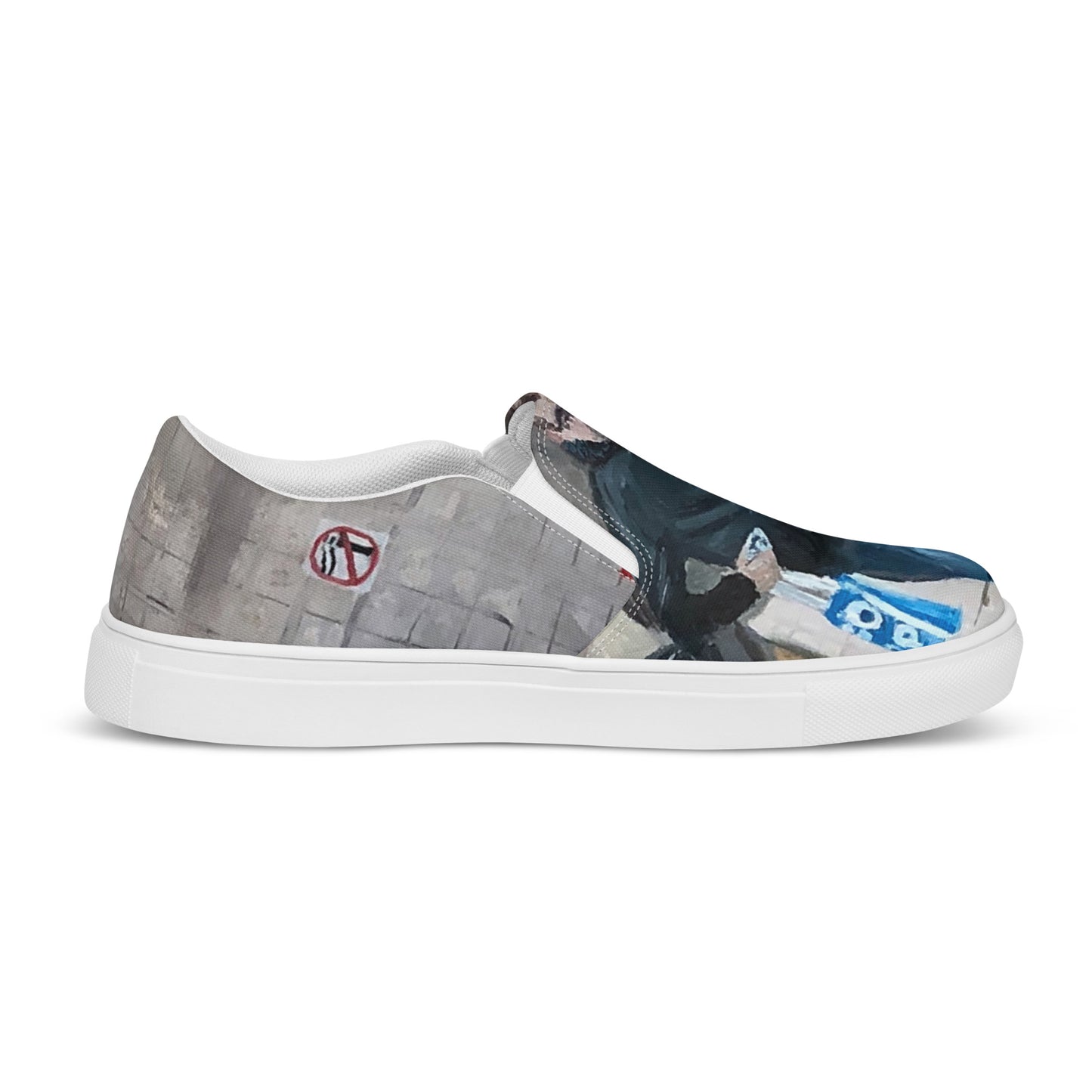 Head Down to the Chippy - Women’s slip-on canvas shoes